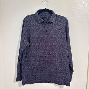 Bugatchi Men's Long Sleeve Polo Shirt